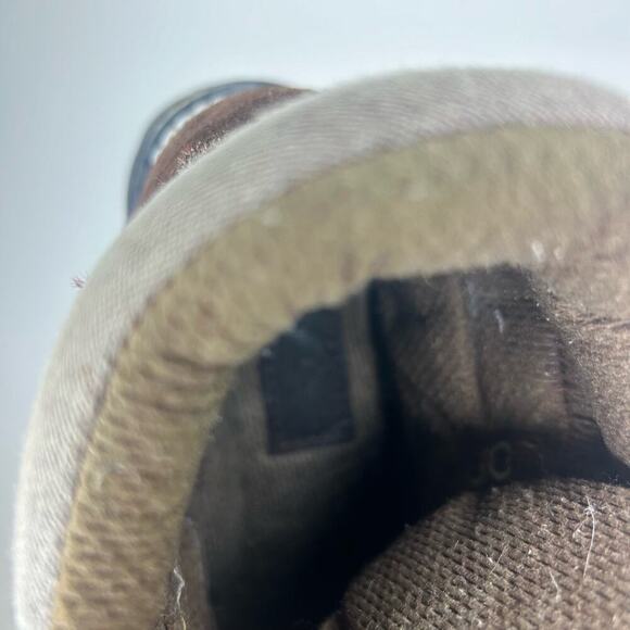 J.Crew Women's Hiking Boots Size 8 Brown Suede Red Laces - Picture 10 of 10